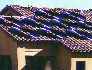 Solar Pool Collectors - Tile Roof Mount
